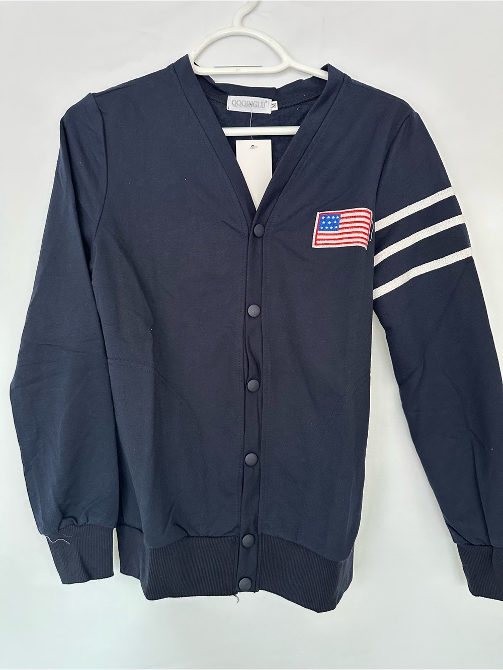 Cotton On Navy V-Neck Tee and pants with t-shirt.